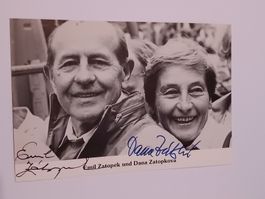 Emil & Dana Zatopek - handsigniert