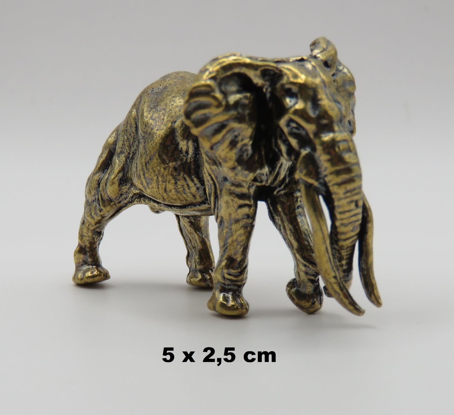 Figuren: ELEFANT - Messing Figur - Dekoration - 5x2,5cm – Neu und originalverpackt aus Grenchen von Yamahwildstar16