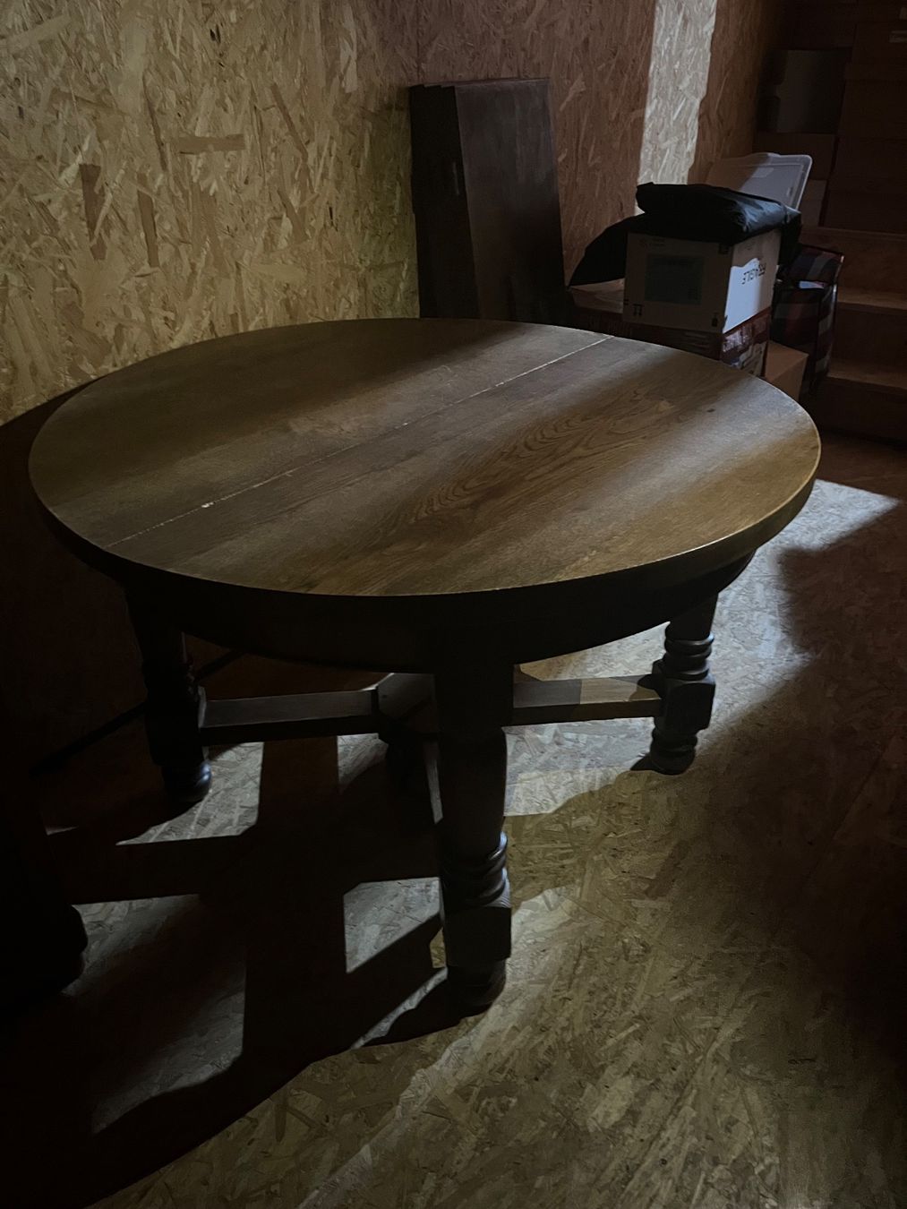 Tables: Table ronde bois avec rallonges – D'occasion à Lausanne par ech_rn8x 3