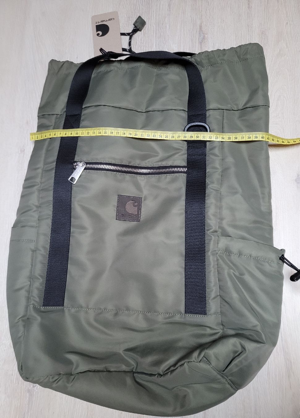 Carhartt Zaini: Carhartt WIP Rucksack Oliv, Neu – Nuovo (secondo la descrizione) da Münchenstein venduto da sun_mx9b 1