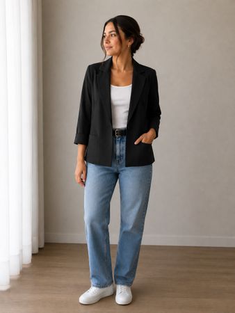 SCHWARZER DAMEN-BLAZER GR. S