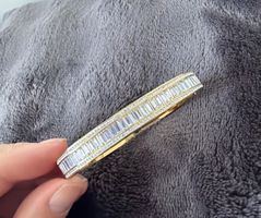 Armreif gold mit Strass