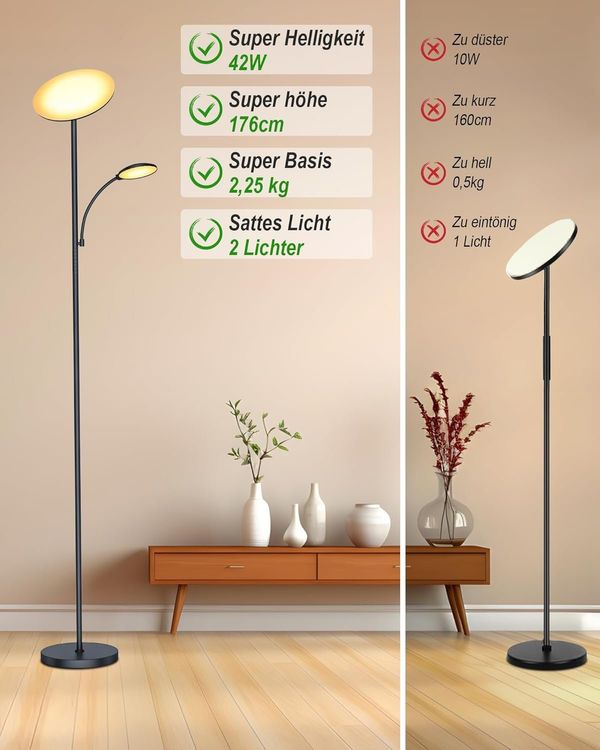 Wunderschne Stehlampe Led Dimmbar Lidl Ebenbild