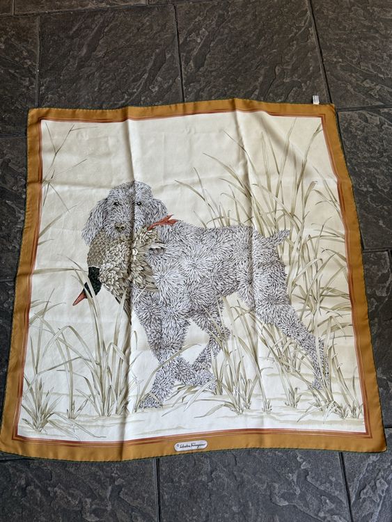 Foulard Vintage En Soie Fabiani Roma - Multicolore Floral Italien Fait Main