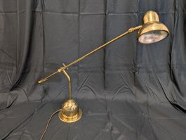 Vintage Schreibtischlampe Messing-Optik