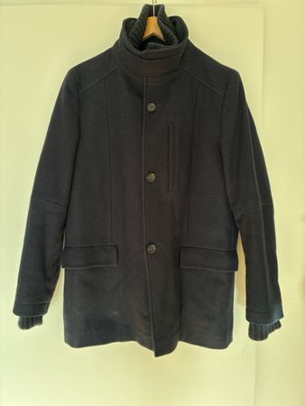 Herren Mantel, Navy mit Thinsulate Innenweste Grösse 50