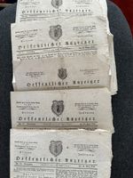 Öffentlicher Anzeiger Glarus 1829/1831 seltene Zeitungen