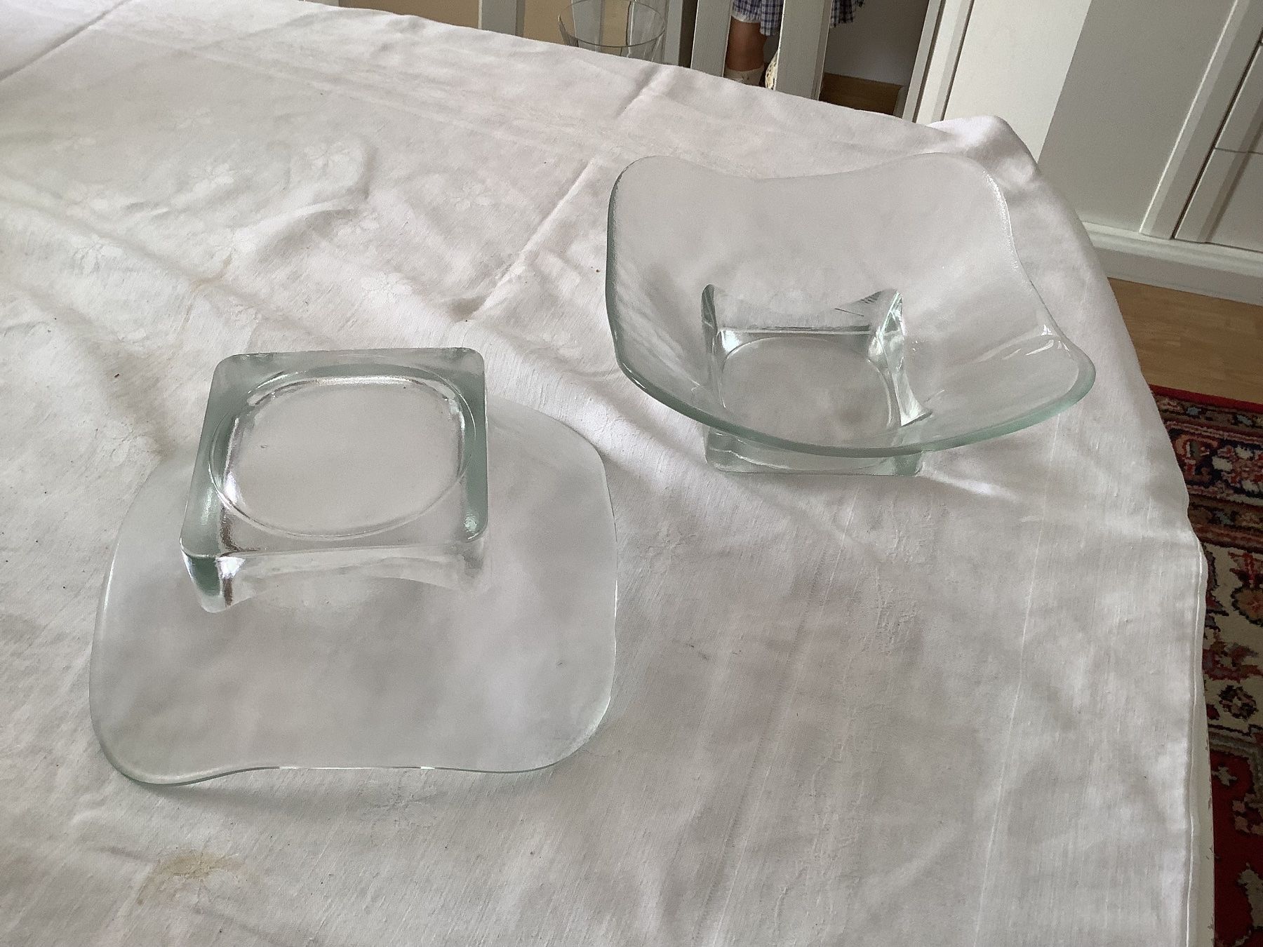 Glasi Hergiswil Ciotole: 2 Hergiswiler Glas Schüssel – Usato da Wädenswil venduto da Jsi.Z01 3