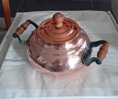 Stöckli Kupfertopf mit Holzgriffen, Swiss Made