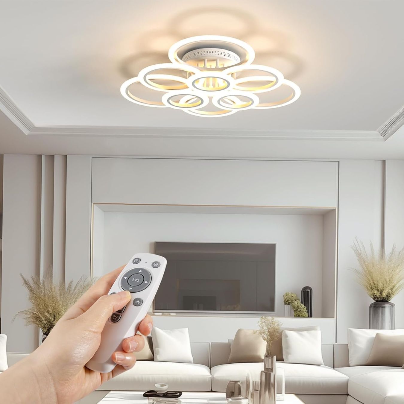 Lustres & lampes de plafonds: LED Deckenleuchte Deckenlampe Wohnzimmerlampe 120W dimmbar – Neuf avec emballage d'origine à Zürich par NovaDen