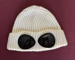 Bonnet CP Company en laine blanc, taille unique, occasion 