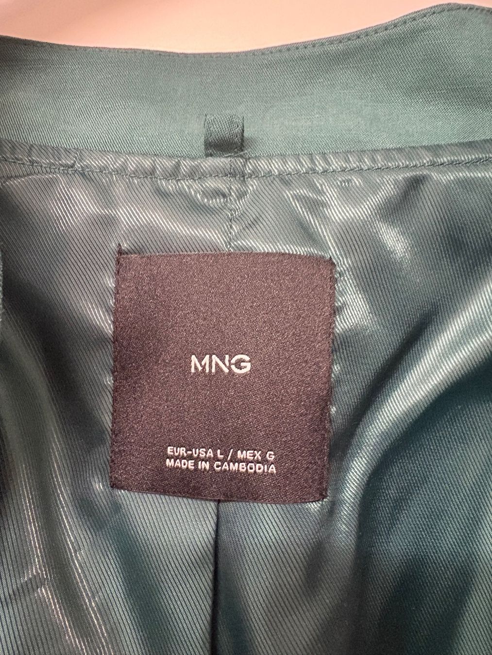 Mango Giacche: Damenblouson Mango, Gr. L, dunkelgrün – Usato da Egg b. Zürich venduto da adimoxon 1