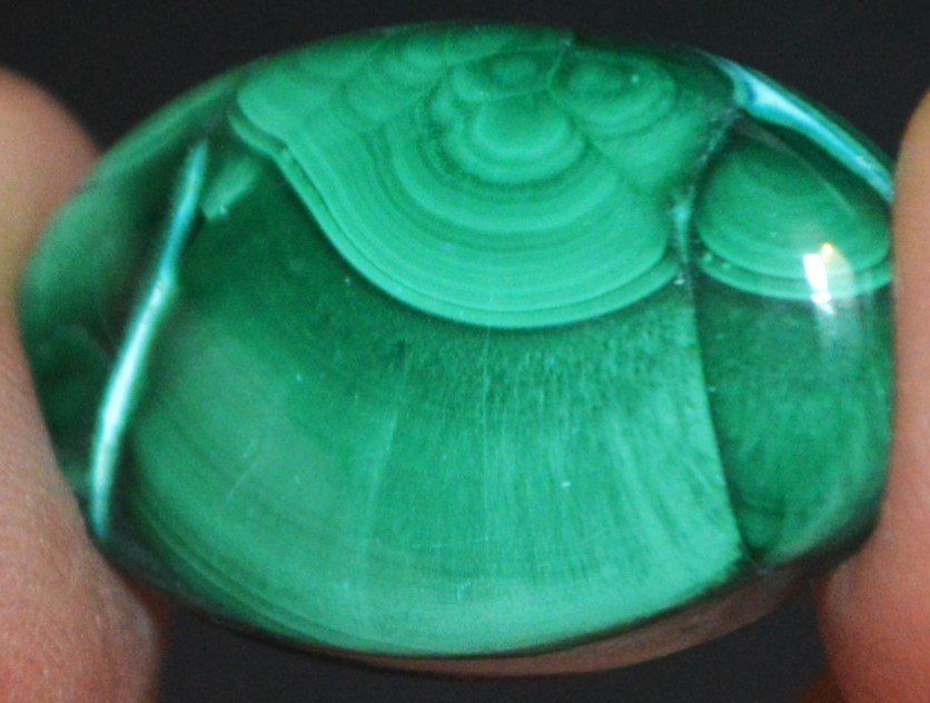Minerali & Pietre curative: Cabochon L-683 - Chrysokoll Malachit - 27x17mm – Nuovo e nell'imballaggio originale da Goldiwil (Thun) venduto da han_v5b7