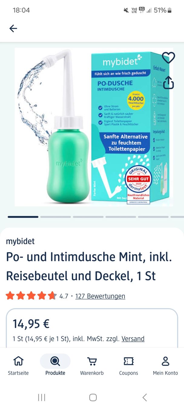 Sonstige Körperpflege: MyBidet Po-Dusche Intimdusche  – Neu (gemäss Beschreibung) aus Basel von mar_5rzs 2