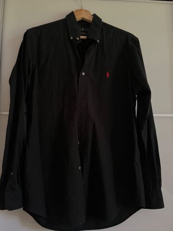 Ralph Lauren Black Cotton -classic fit Shirt - Stylish!