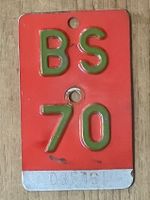 BS 70 - VELONUMMER - FAHRRADSCHILD - PLAQUE DE VELO - BS 70