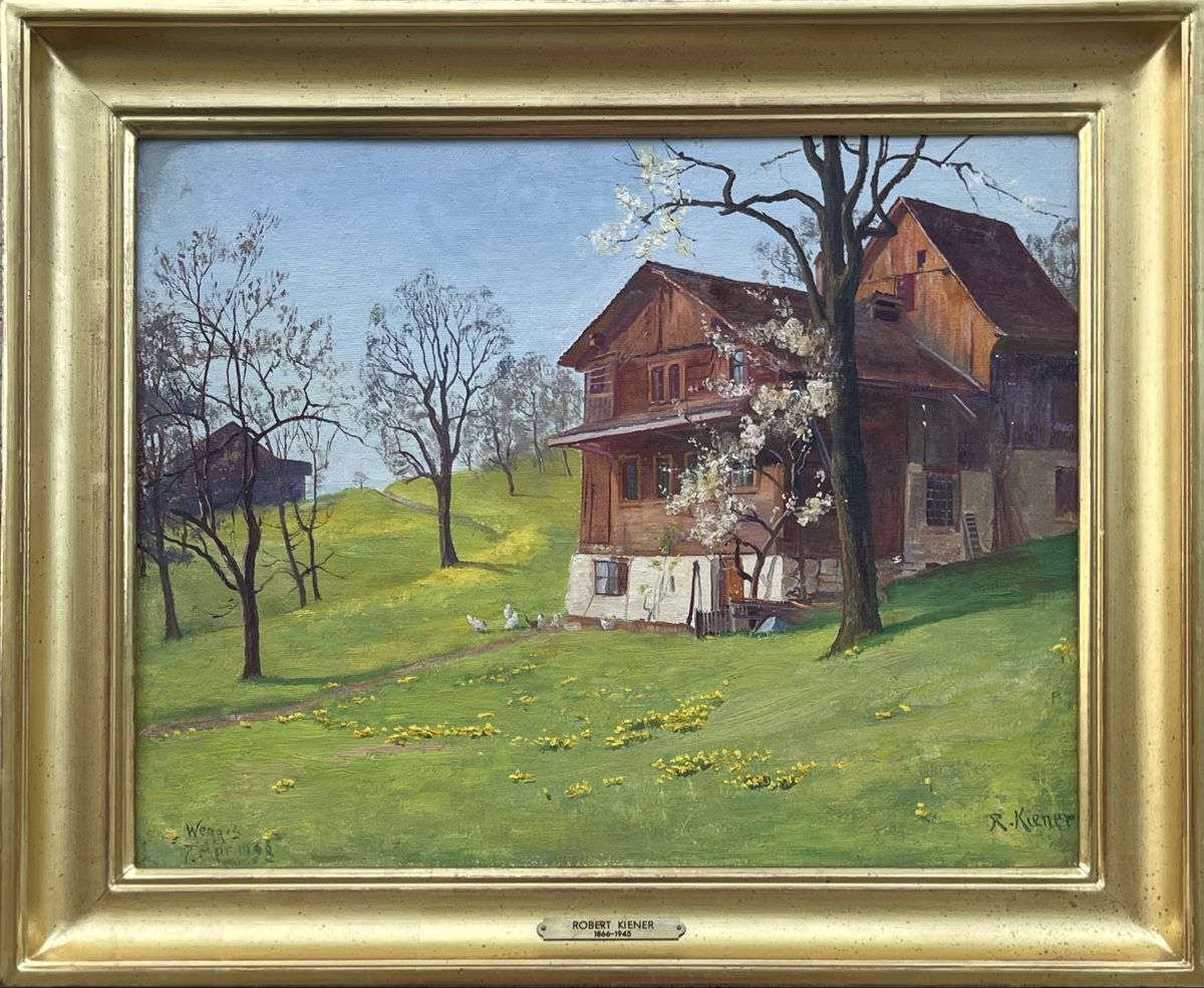 Dipinti: Kiener Robert (1866-1945) – Usato da Grosshöchstetten venduto da Perle1951
