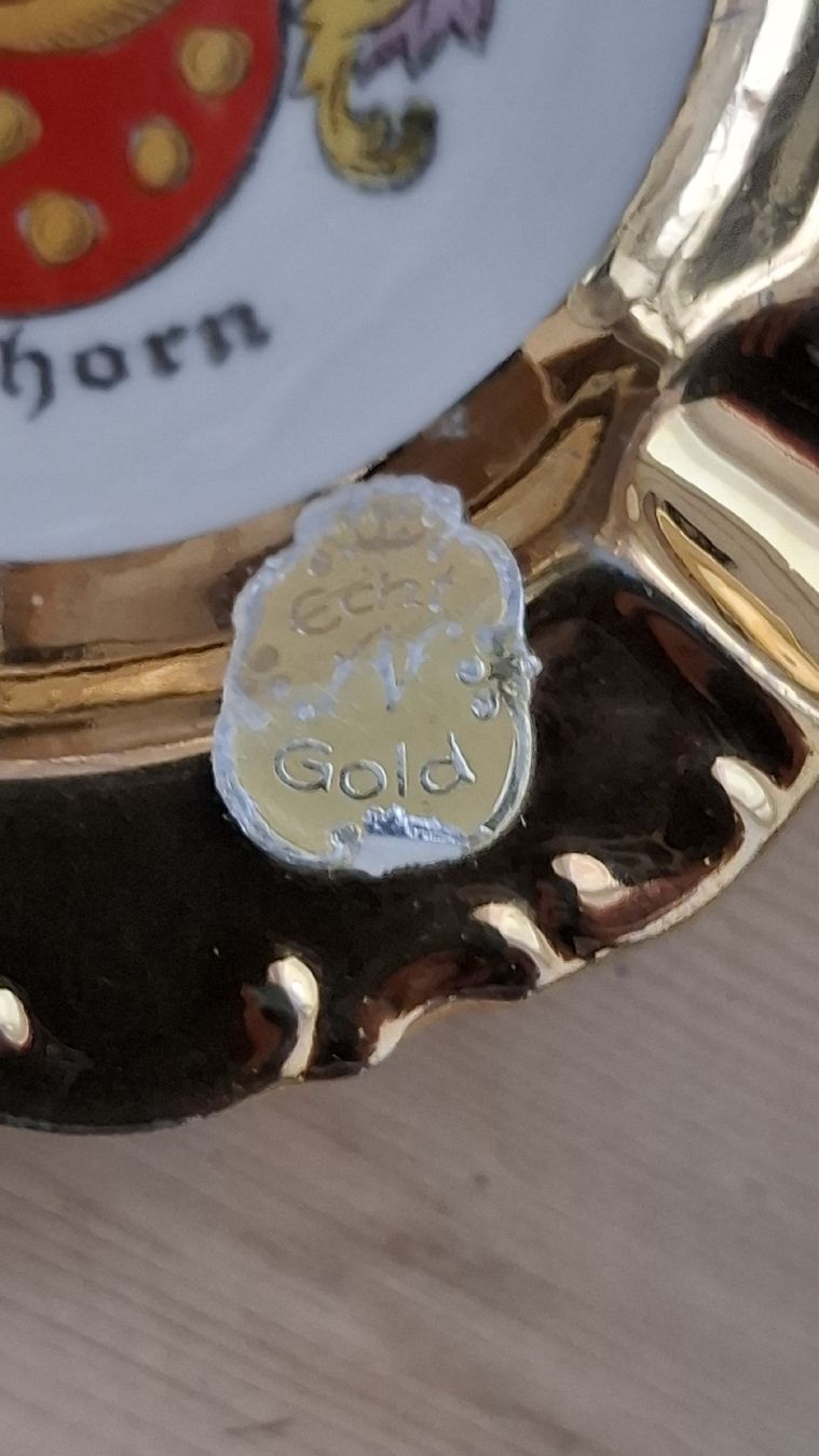 Kahla Zuccheriere: Echt Gold Schmuckdose Rarität – Usato da Buochs venduto da regenbogen7365