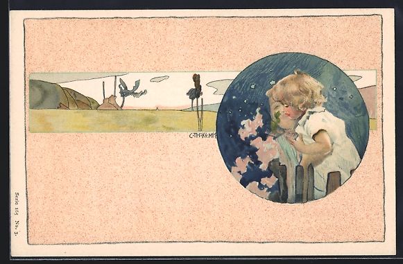 Cartoline postali: Gottlieb Theodor Kempf-Hartenkampf: Blon – Usato da Berlin venduto da bartko-reher