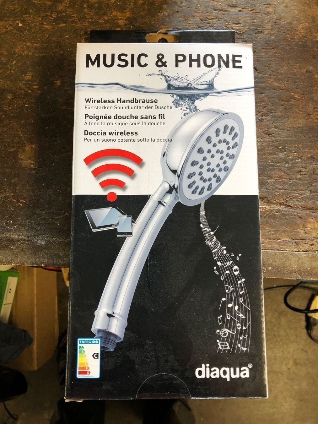 Soffioni doccia: Duschbrause music bluetooth – Nuovo e nell'imballaggio originale da Niederrohrdorf venduto da ledergerber