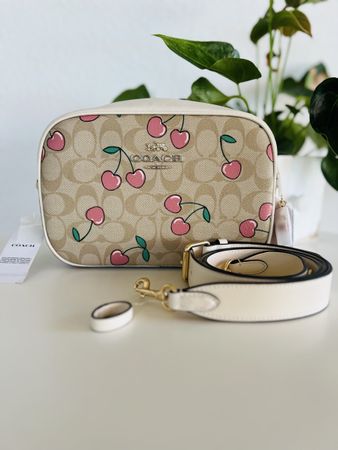 New Coach Cherry Print Camera Bag 