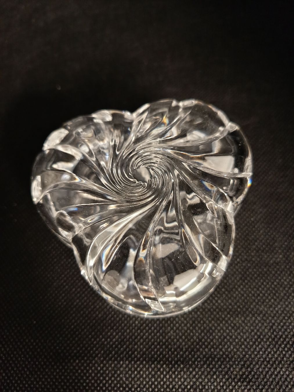 Schalen: Kristall Schale Klein Blumenmuster 8cm Durchmesser  – Gebraucht aus Wangen b. Olten von crea_look