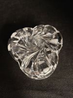 Kristall Schale Klein Blumenmuster 8cm Durchmesser 