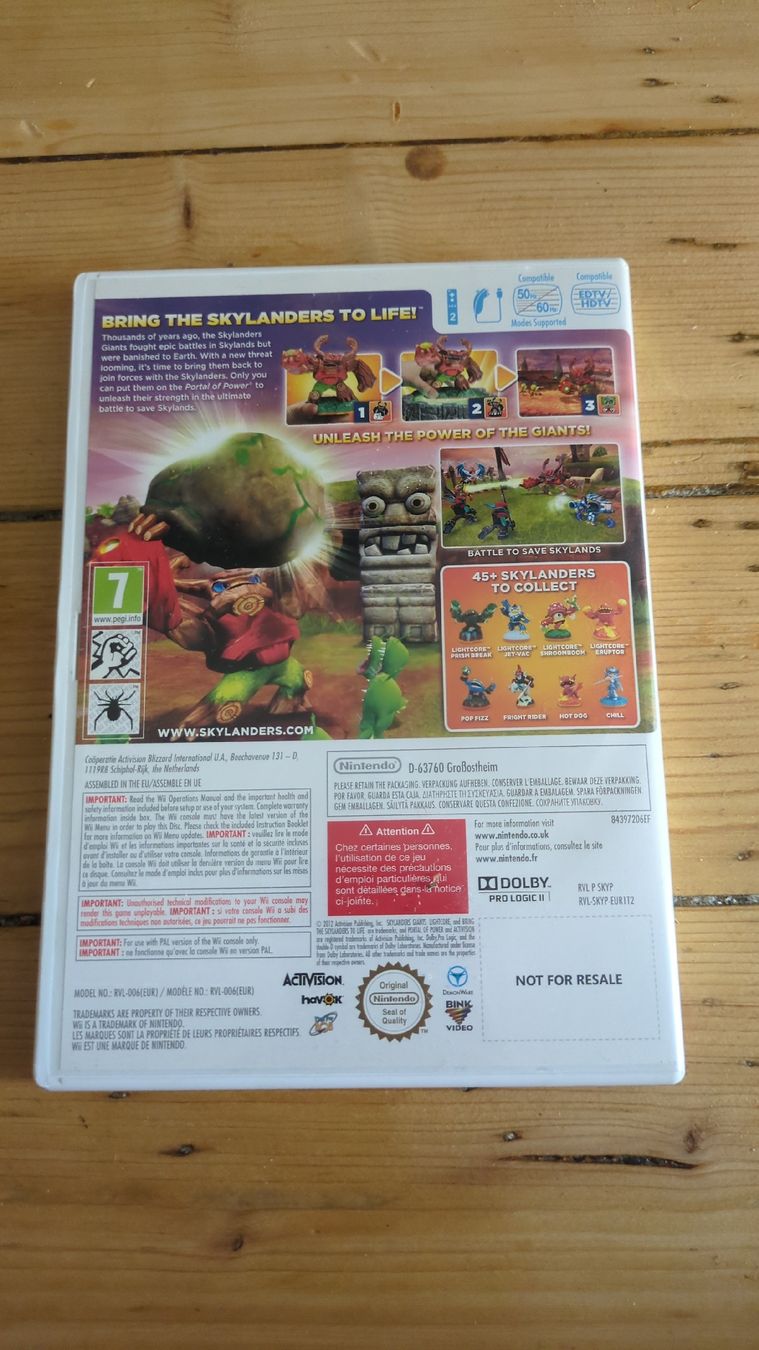 Jeux: Skylanders Giants Wii – D'occasion à Genève par ims1 2