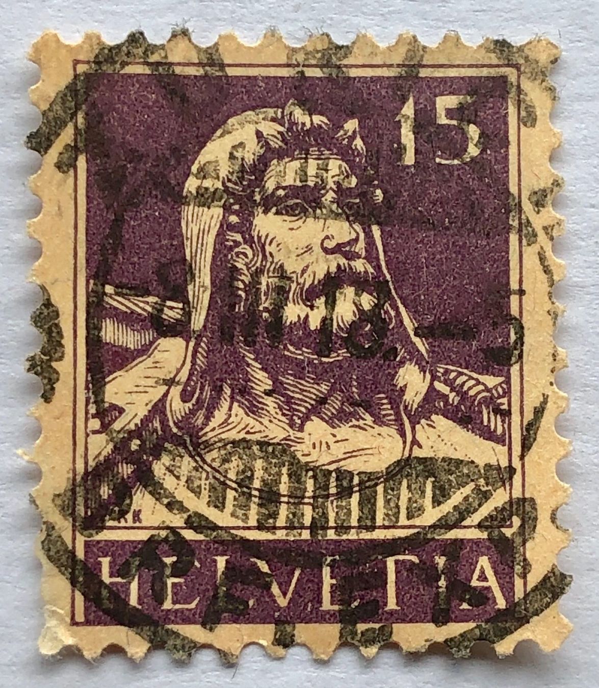 Alle Briefmarken: Nr.128 mit Vollstempel – Gebraucht aus Aarau von Billa007