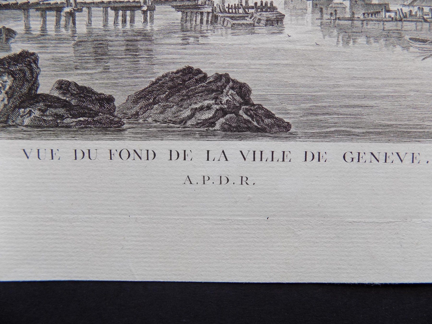 Incisioni: Vue du fond de Genève – Usato da Risch venduto da Rischli15 2
