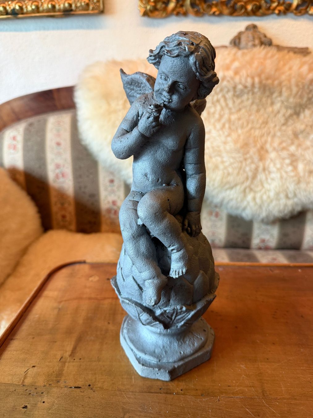 Sculture & Statue: Gusseiserne Engelsfigur Sandgestrahlt ohne Rost – Usato da Zofingen venduto da Schekke