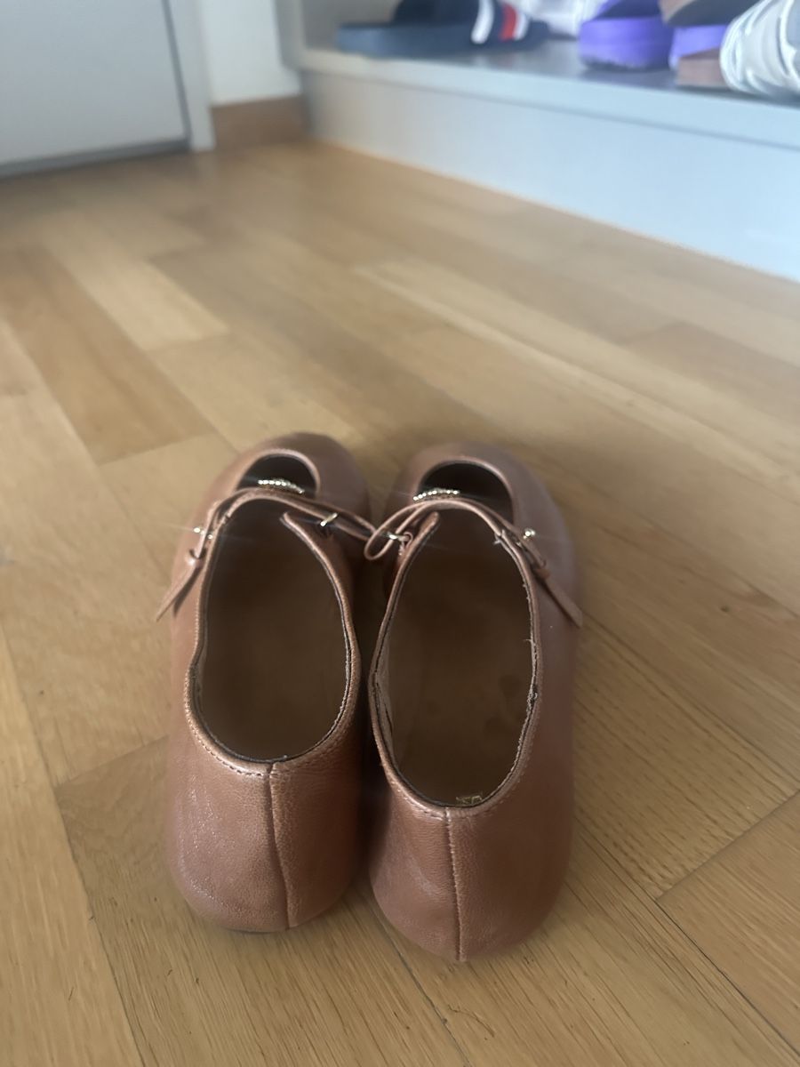 Zara Scarpe da donna: Zara Ballerina Leder braun – Usato da Zürich venduto da Luzern033 2