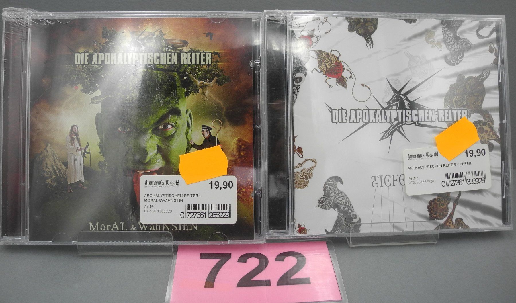 CD: 2 CD's Die Apokalyptischen Reiter, Nr. 722 – Nuovo e nell'imballaggio originale da Kottwil venduto da Crazyrolf
