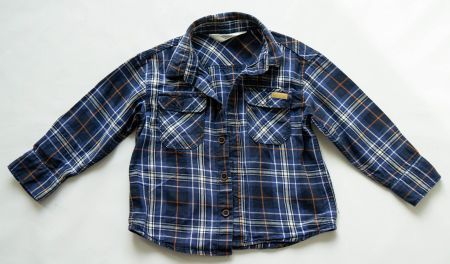 H&M Baumwollhemd Blau Gr.92/98 - 2-3 Jahre