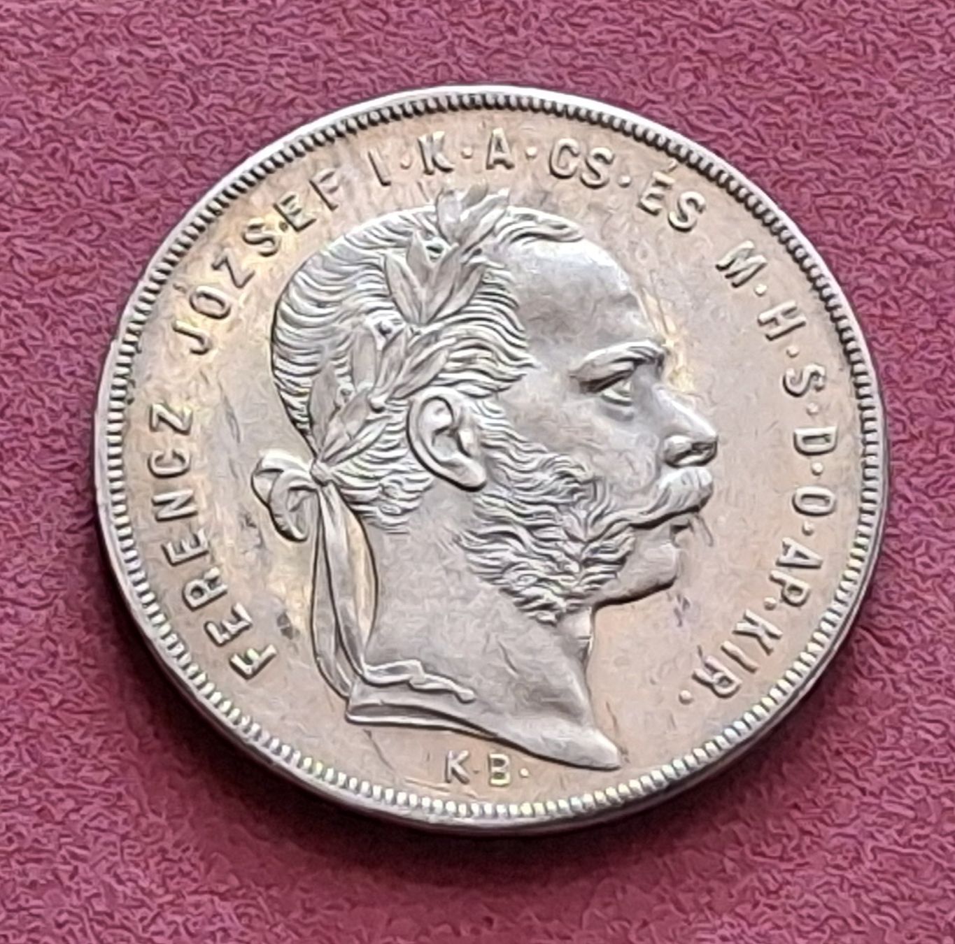 Tutti le monete: UNGARN - 1 FORINTH - 1871 K.B. – Usato da Boniswil venduto da dpd4coins