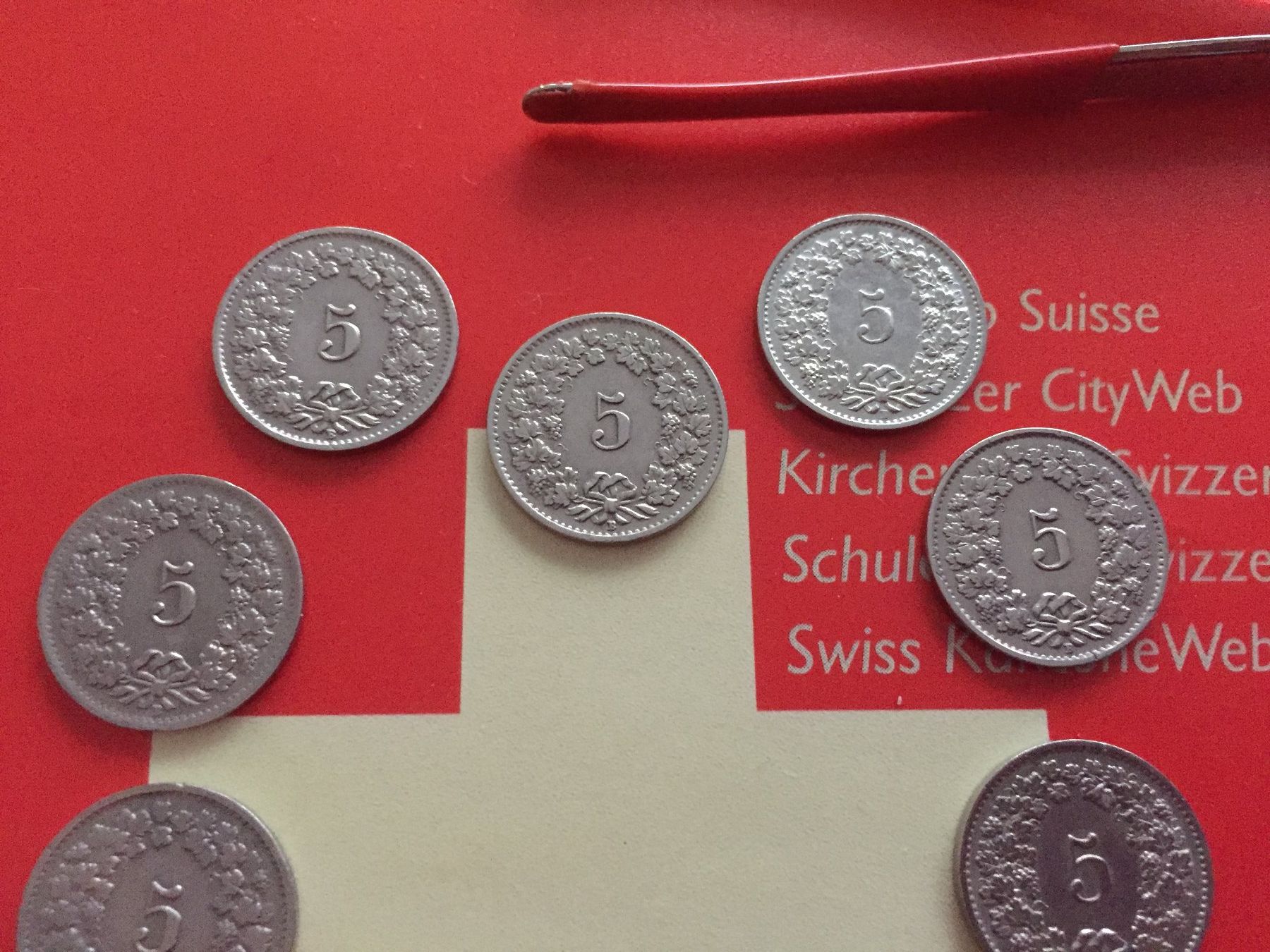 Tutti le monete: 5 Rappen 1940 - 1949 komplett – Usato da Elsau venduto da herbybay 4
