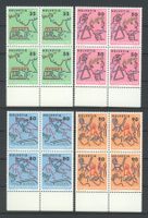 1988, Pro Juventute, Viererblöcke **