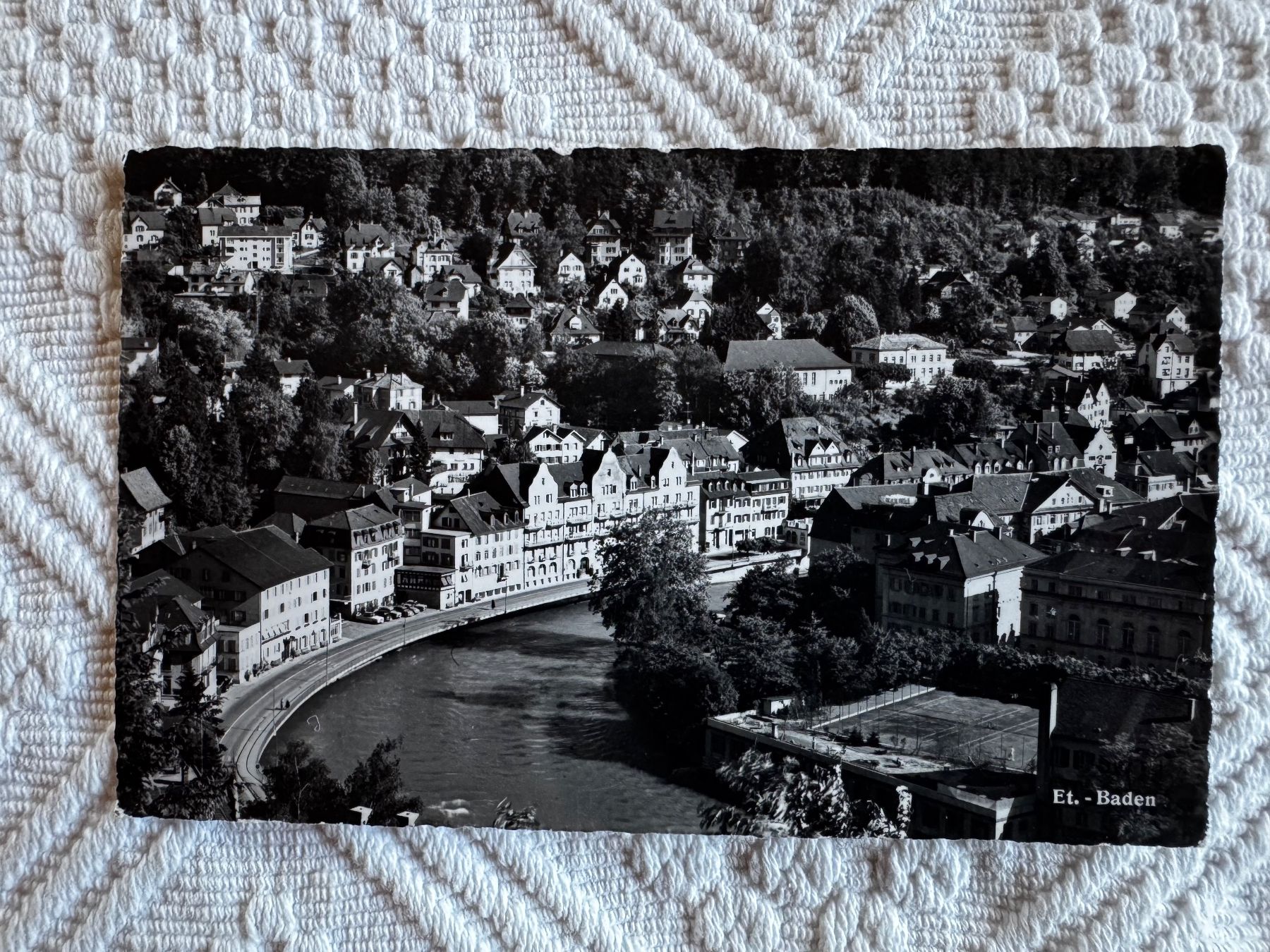 Cartoline postali: Ansichtskarte gelaufen 1963, Baden – Usato da Vellerat venduto da joromaur