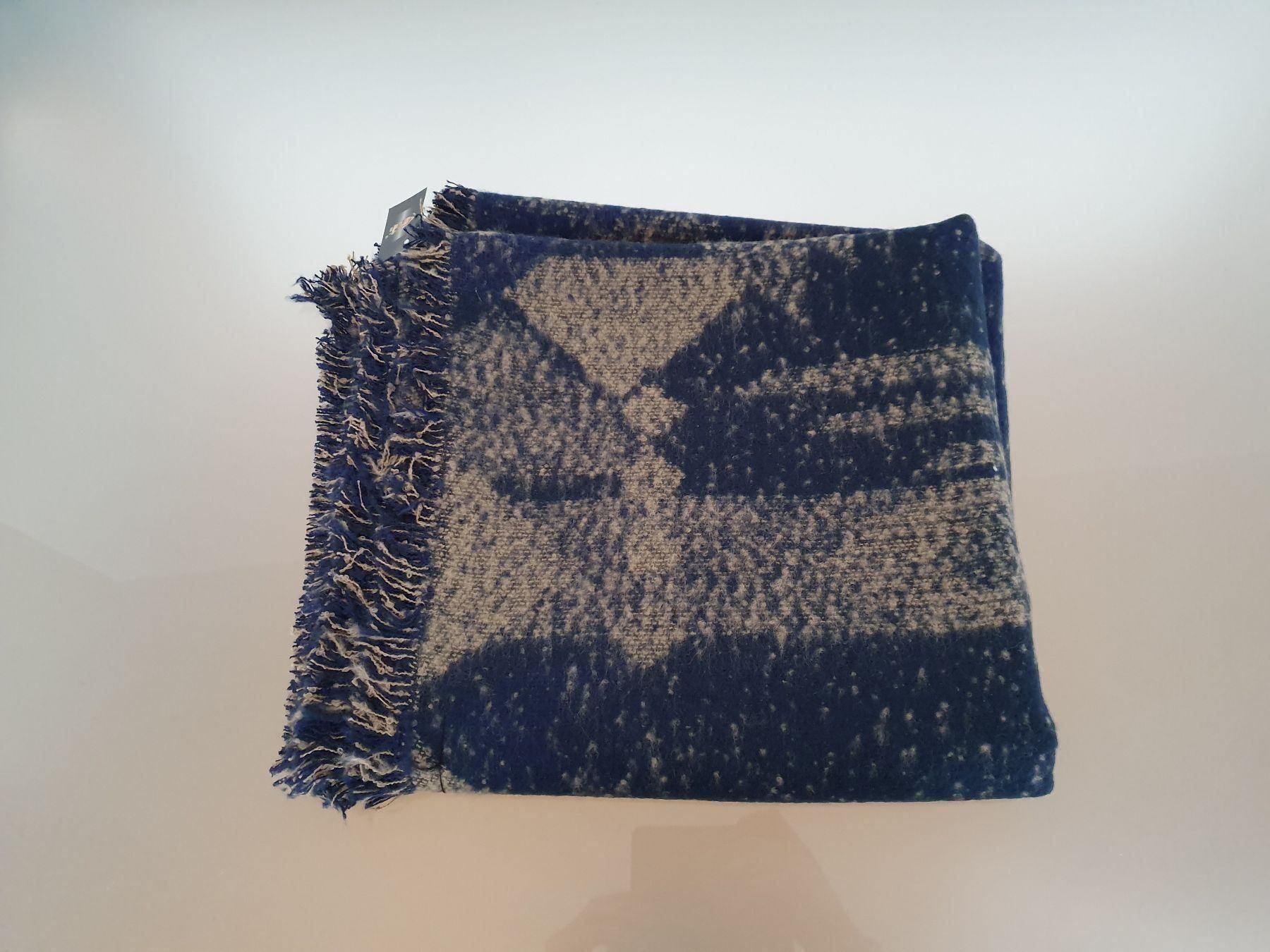 Foulard & Sciarpe: Schal mit Ethno- / Muster-Print - Blau/Beige – Nuovo e nell'imballaggio originale da Thalwil venduto da VitaMini 1