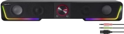 Haut-parleurs: Gravity RGB Stereo Soundbar PC Lautsprecher Bluetooth Tablet – Neuf avec emballage d'origine à Hundwil par Pakethase 3