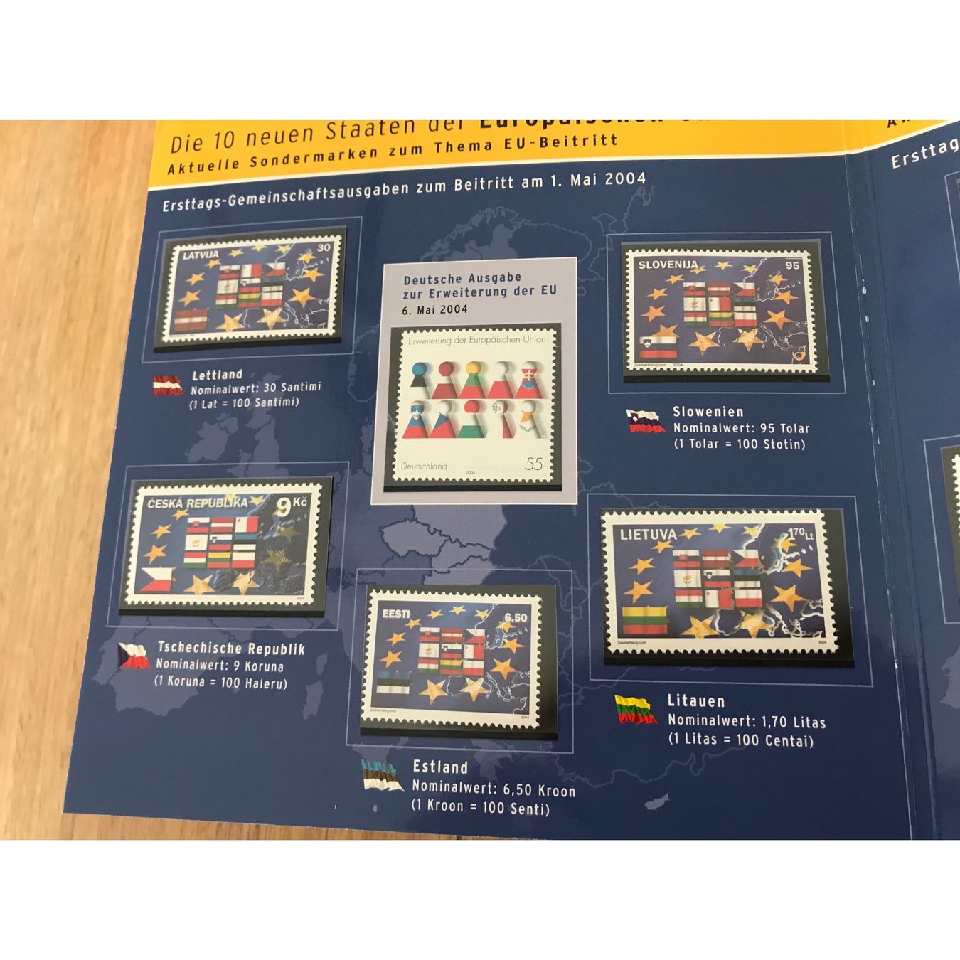 Alle Münzen: 10 Neue EU-LÄNDER : Münz & Briefmarken Set 1.5.2004 – Neu (gemäss Beschreibung) aus Hugelshofen von seagull 4
