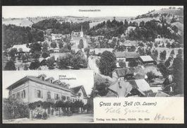 Zell Gesamtansicht und Hotel Lindengarten