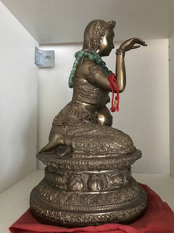 Statuette: Figur Khmer sitzende Bronze-Buddha – Usato da glattbrugg venduto da tto_9tyc 1