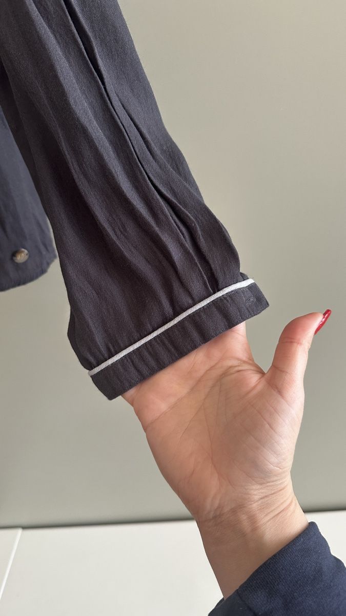 S.Oliver Camicette: s.Oliver Bluse dunkelgrau Gr. 42 elegant & schick – Usato da Winterthur venduto da -BeHappy24- 2