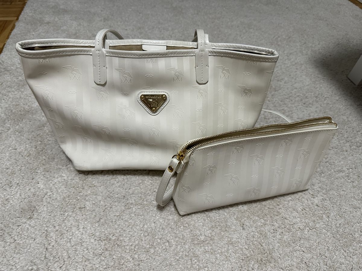 Maison Mollerus Taschen für Damen: Maison Mollerus Bern weiss/gold – Gebraucht aus Küssnacht am Rigi von majdaa