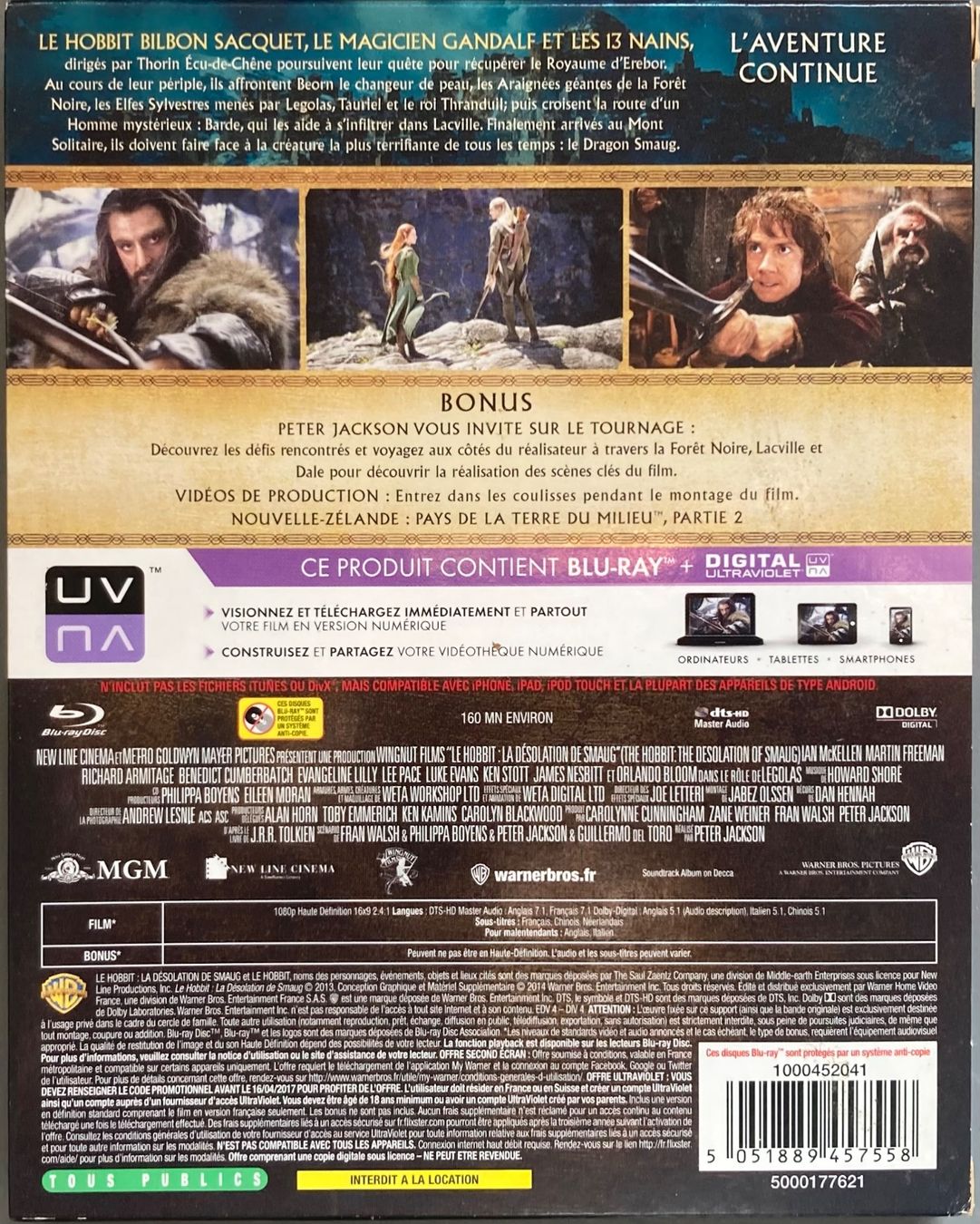 Alle DVDs: LE HOBBIT: LA DESOLATION DU SMAUG – Gebraucht aus Poliez-Pittet von Newtown-Records 1