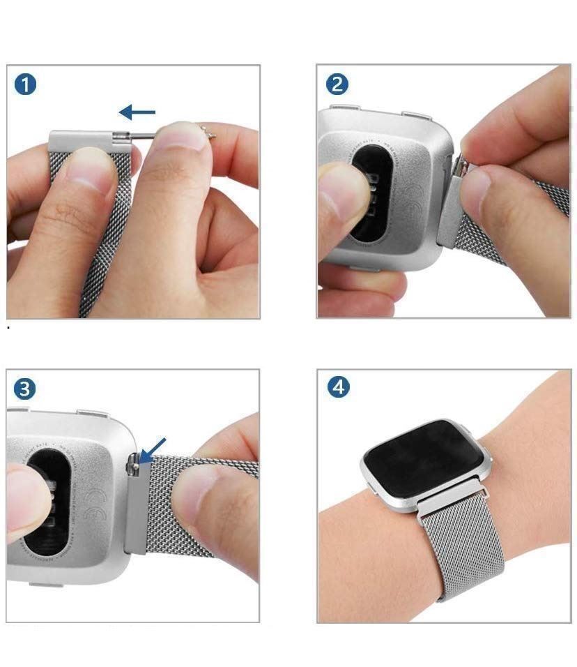 Smartwatch: FITBIT VERSA 2 - MILANESE LOOP EDELSTAHL ARMBAND FIT BIT – Nuovo e nell'imballaggio originale da Kriens venduto da swissgadget 8