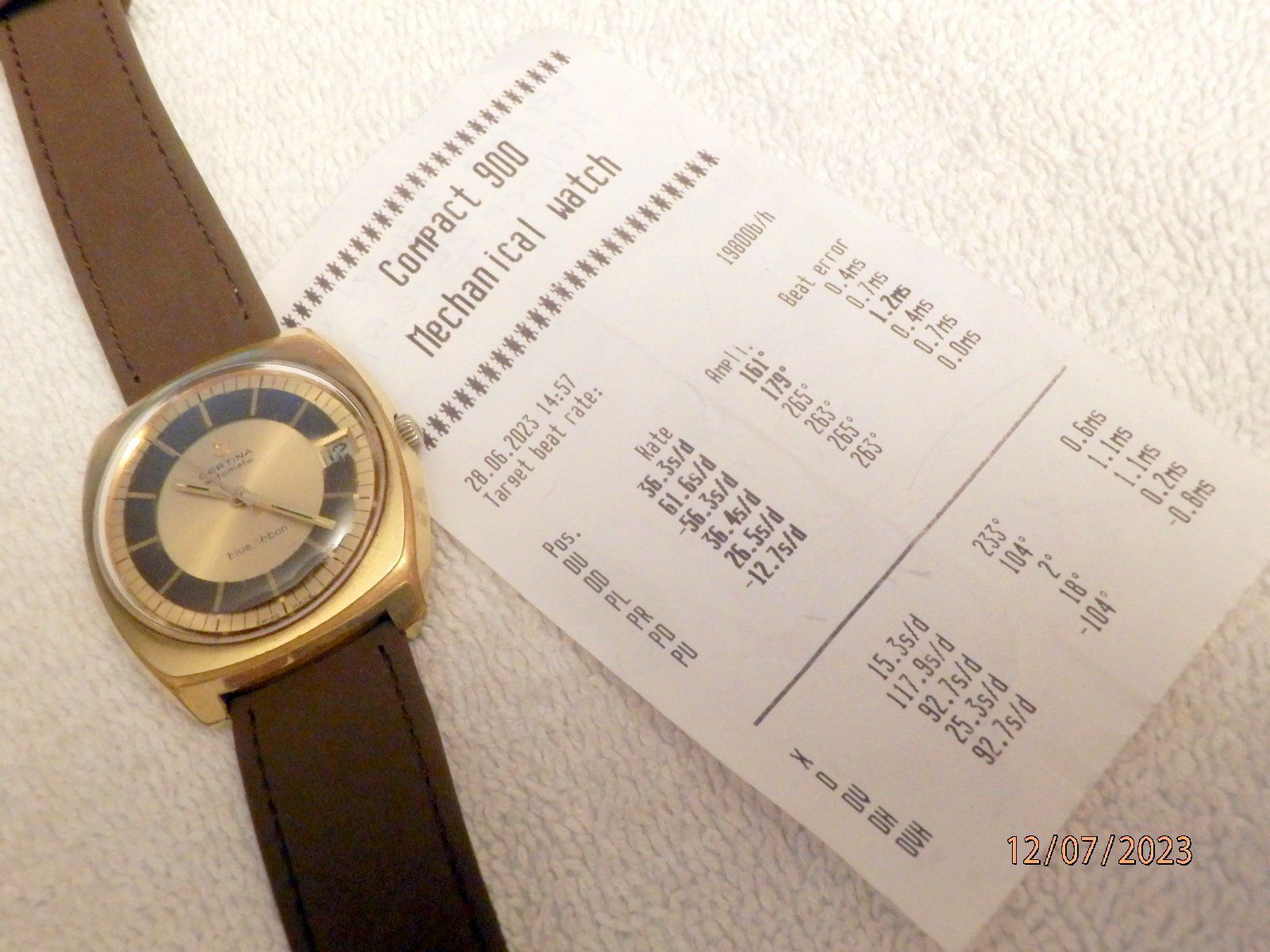 Certina Uhren: Certina blue ribbon, Automatic, Kaliber 25-651, Datum – Gebraucht aus Ueberstorf von dinbau 8