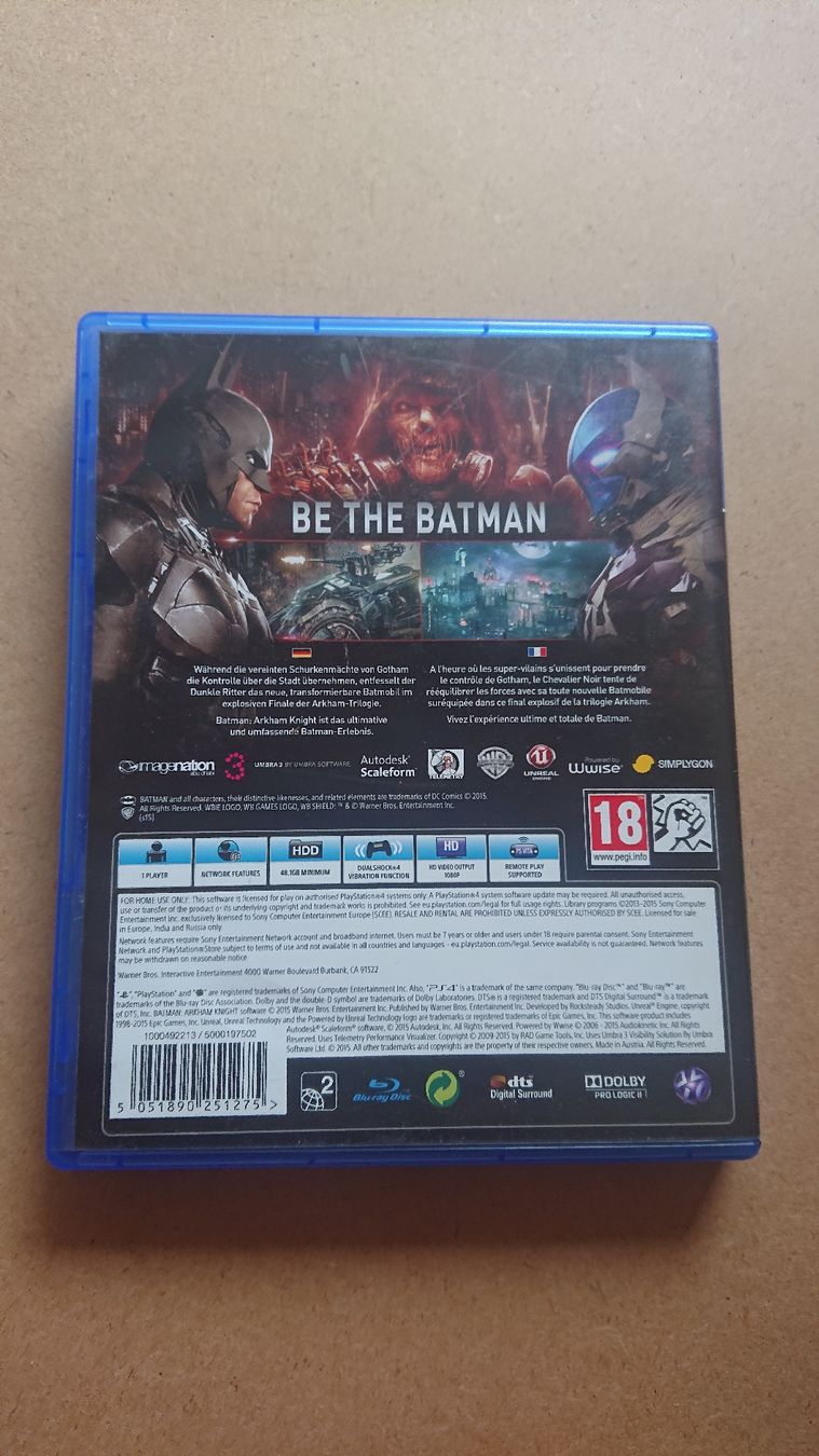Spiele: Batman Arkham Knight PS4  – Gebraucht aus Chur von FreakofRarity 1