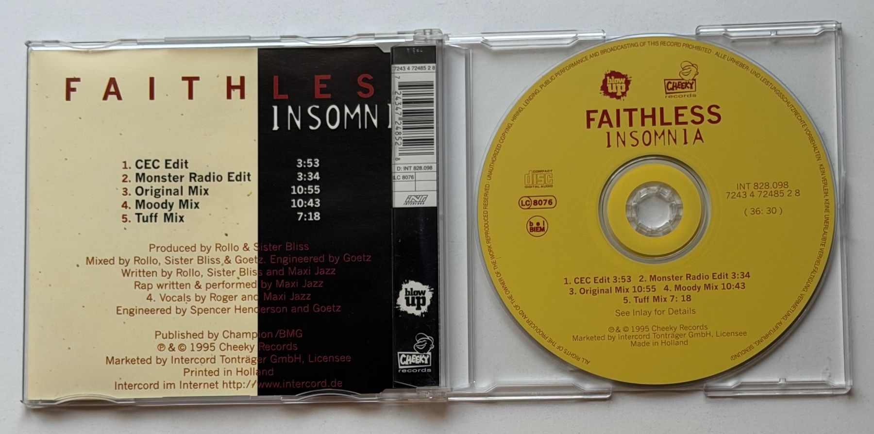 CD: Faithless / Insomnia (Maxi Single) – Usato da Näfels venduto da Musicland 2